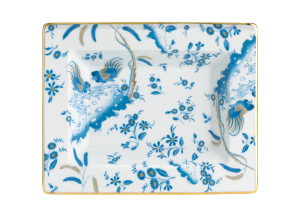 Ginori Oro Di Doccia Turchese Rectangular Vide Poche - 6" x 7.5"
